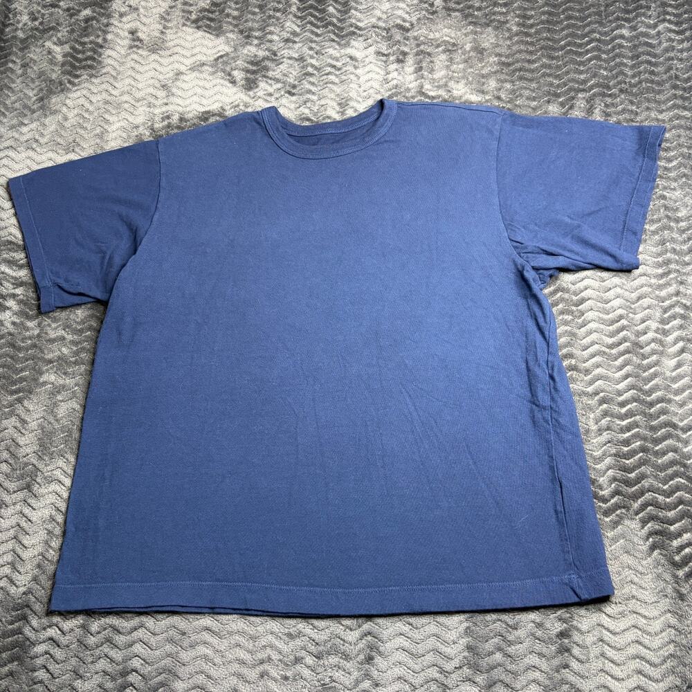 Buck Mason Navy Tough-Knit 90 S Boxy Tee size XLarge